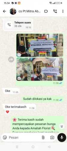 Testimonial Papan Bunga jayapura
